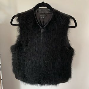 THEORY Genuine Fur/Leather Vest